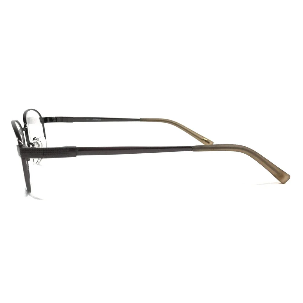 Autoflex Eyeglasses Frames LONG RUN 033 Gunmetal Gray Oval Wire Rim 53-15-140